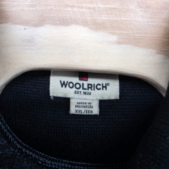 Woolrich Men's 2XL Gray Heathered Fleece 1/4 Zip Pullover Pocket Sweatshirt - Picture 4 of 8